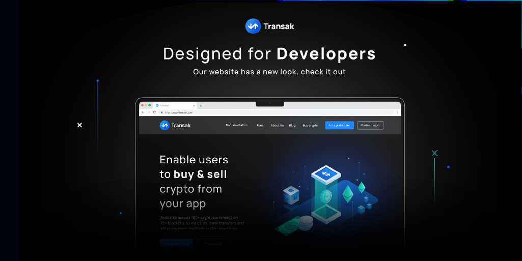 Transak website has a new look