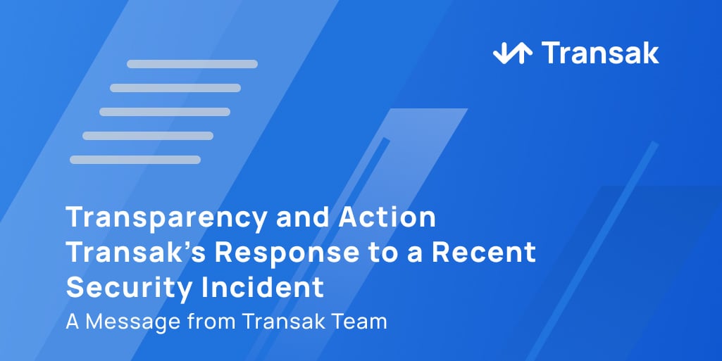 Transak Security Incident