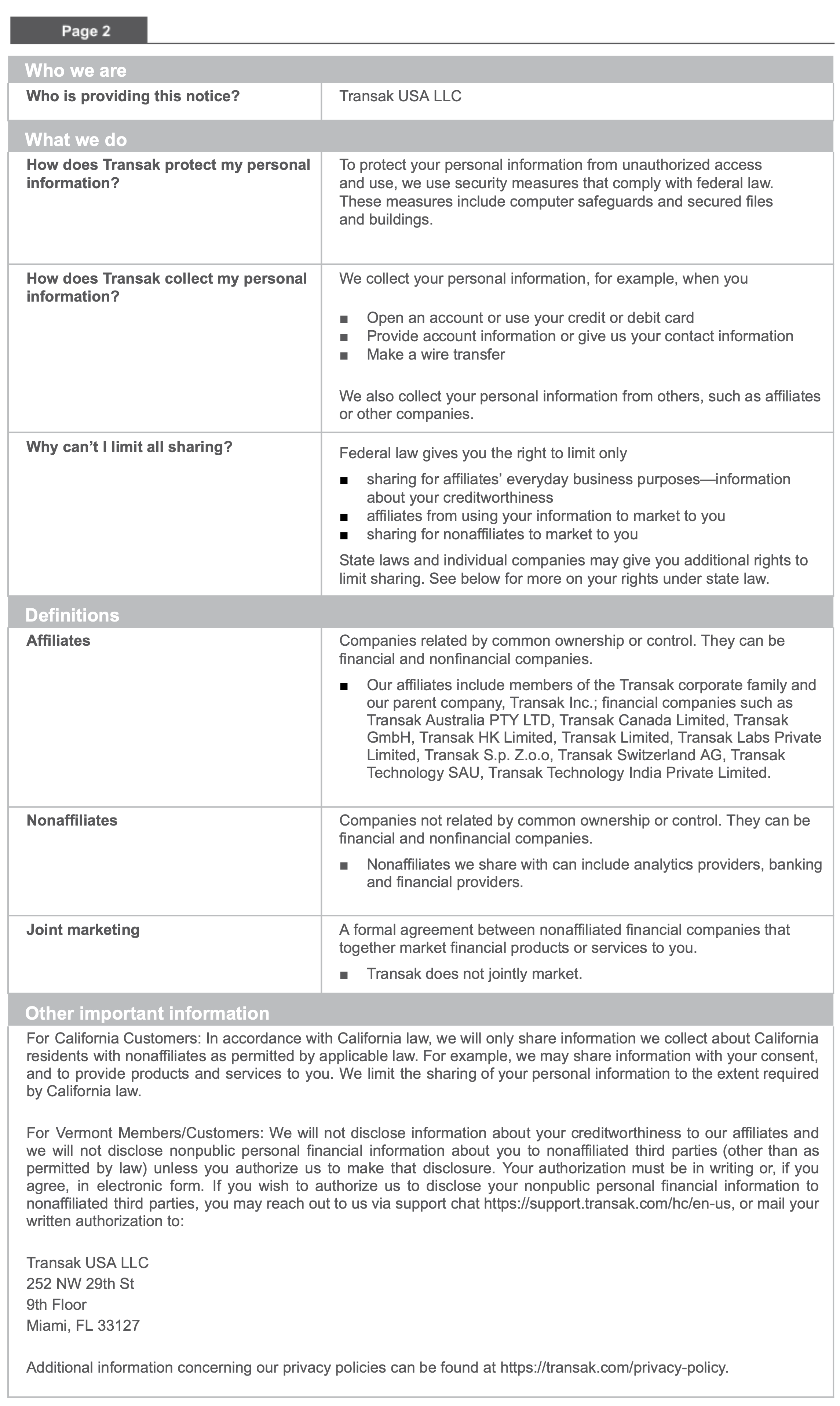 GLBA Privacy Notice - July 2026 2