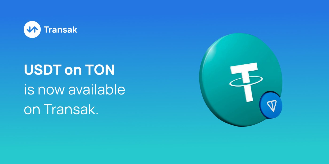 Transak Supports USDT on TON